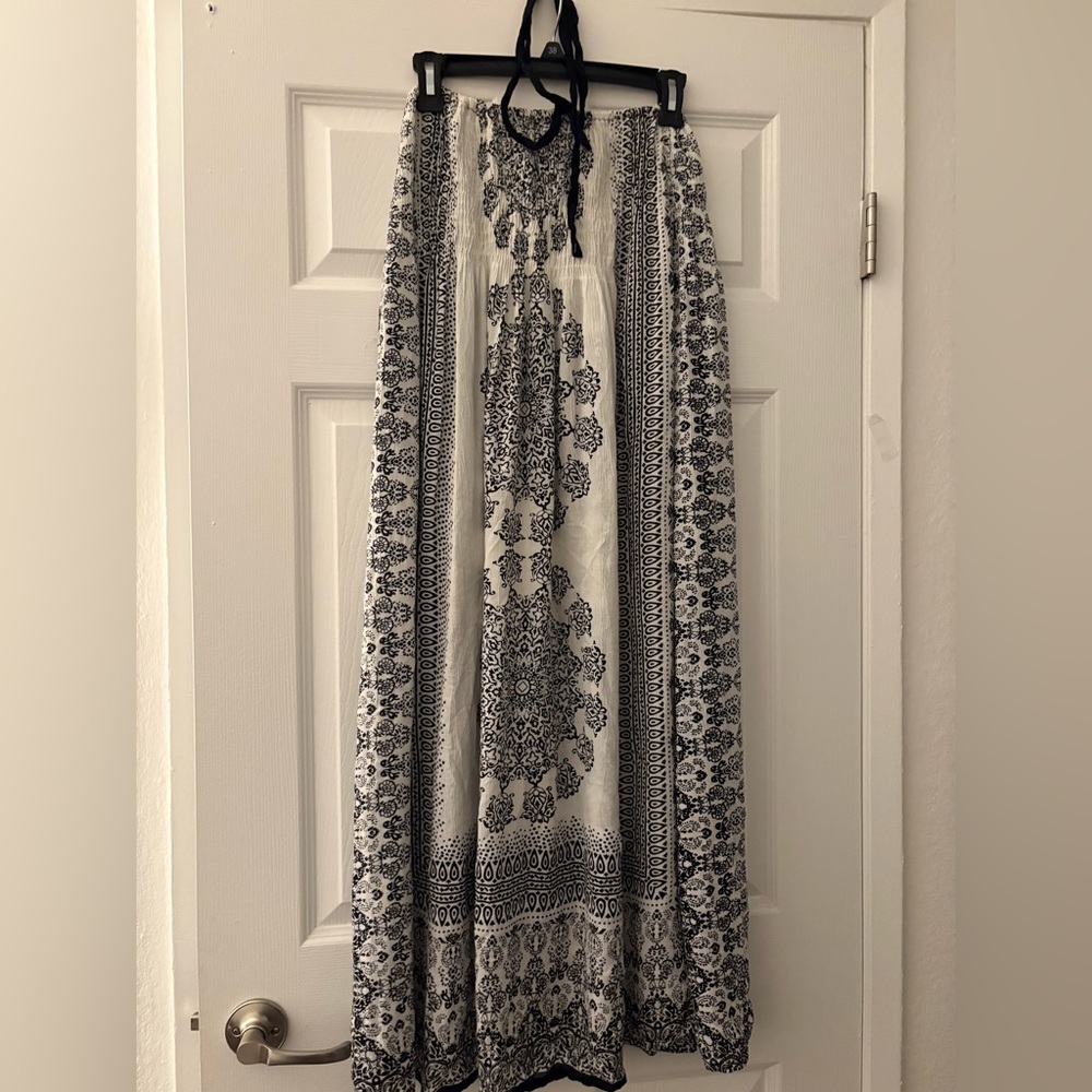 Advance Apparels Monochrome Patterned Dress
